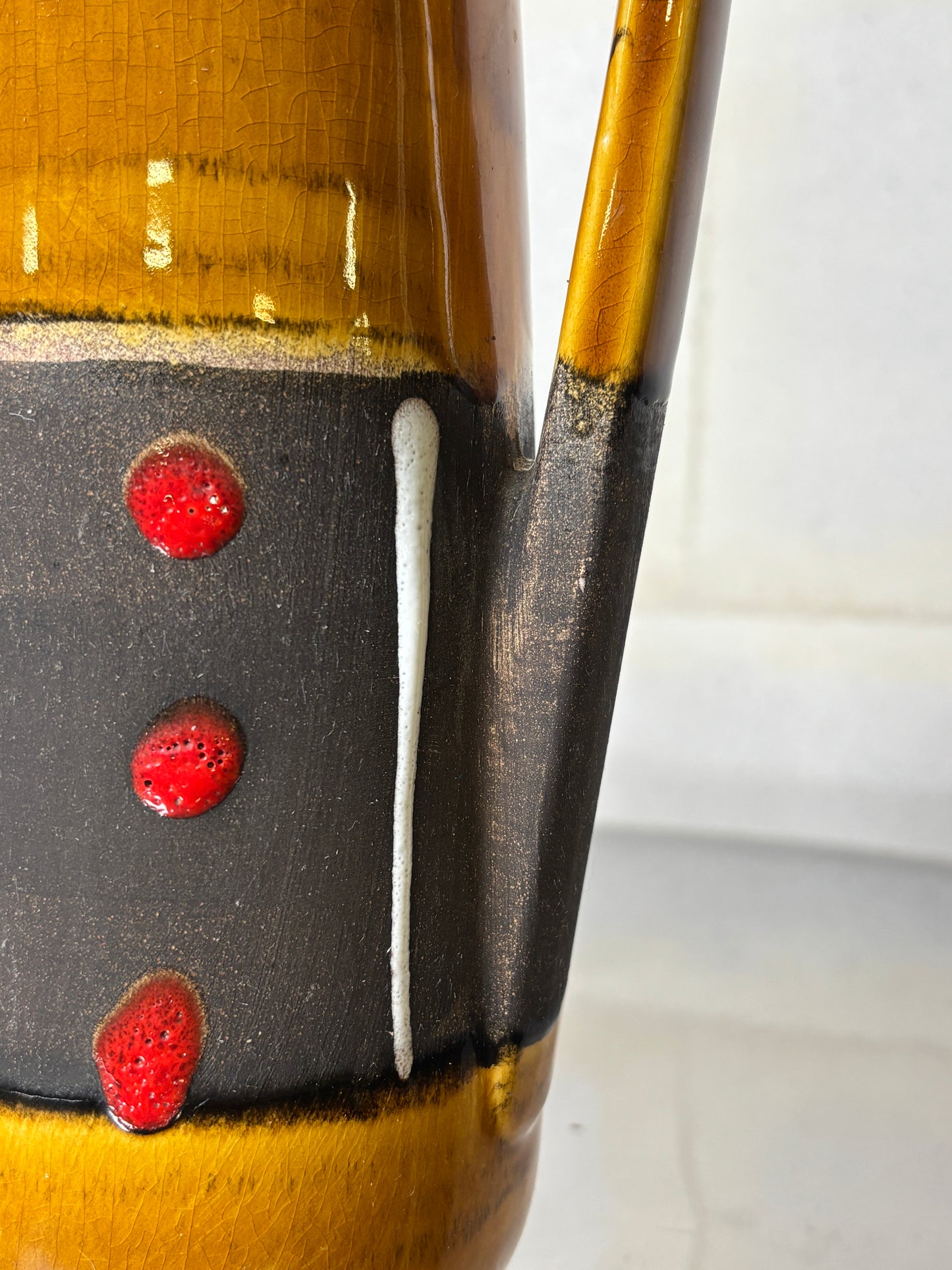 Vase Cruche en Céramique Scheurich 275-28 West Germany ⎜ Années 1960/70