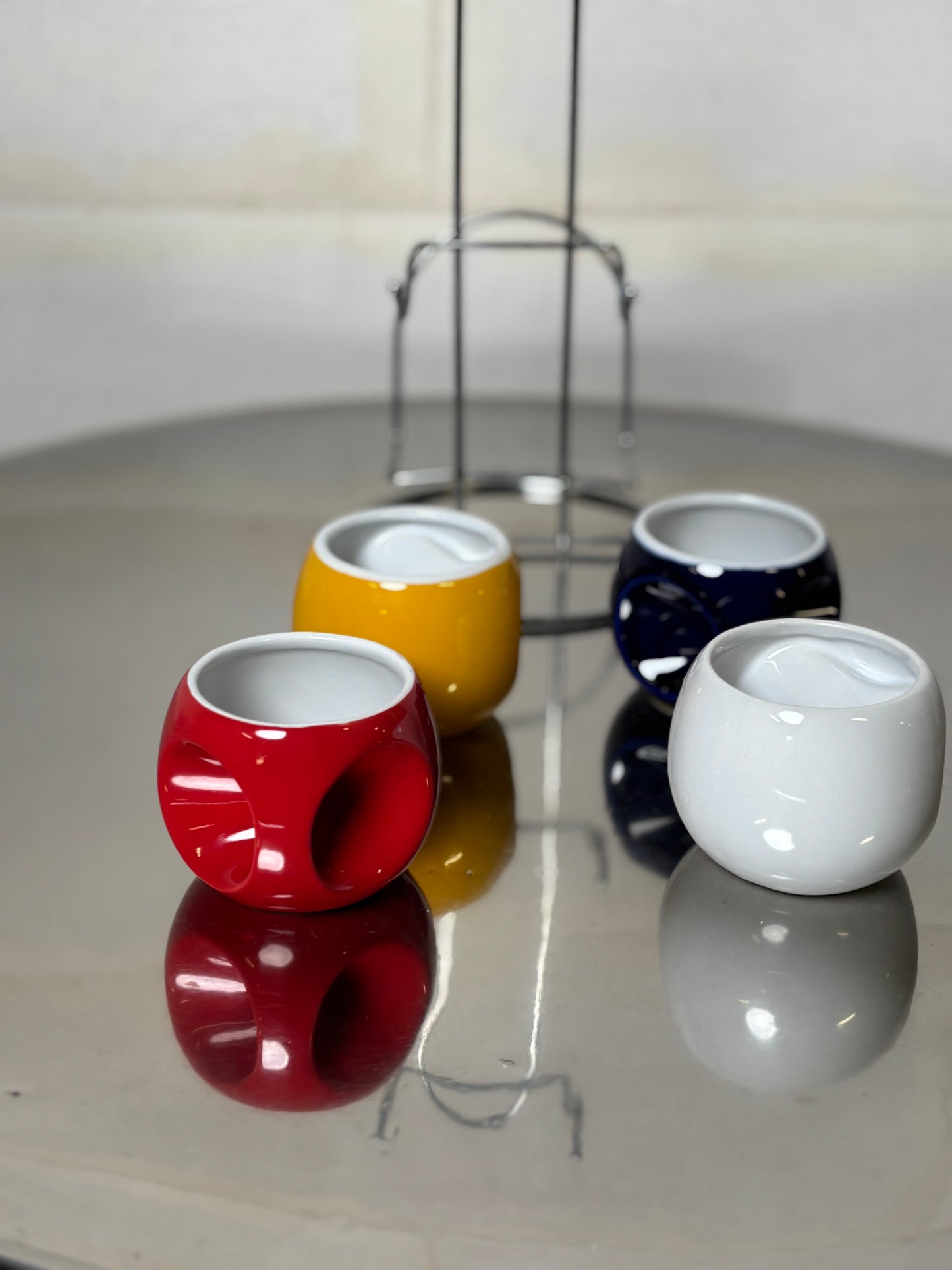 Lot de tasses à expresso Pradel France I Années 1980/90