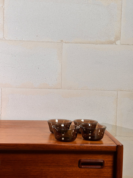 Lot de 4 Ramequins Duralex Noir ⎜ Années 1970