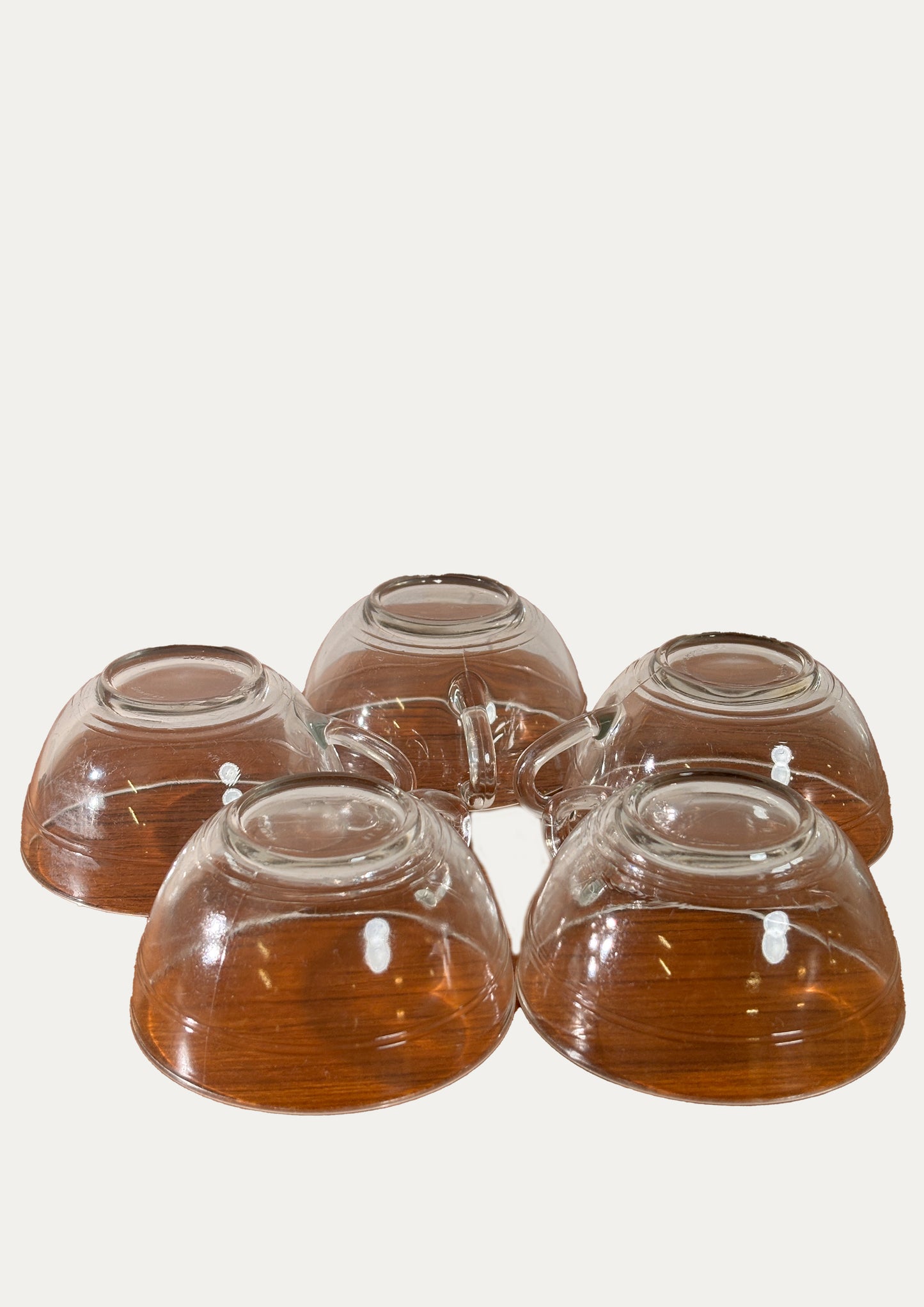 Lot de 10 Tasses à Café Duralex Transparent ⎜ Années 1970