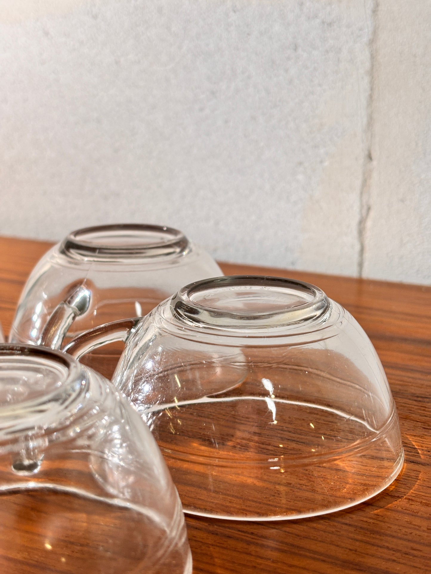 Lot de 10 Tasses à Café Duralex Transparent ⎜ Années 1970