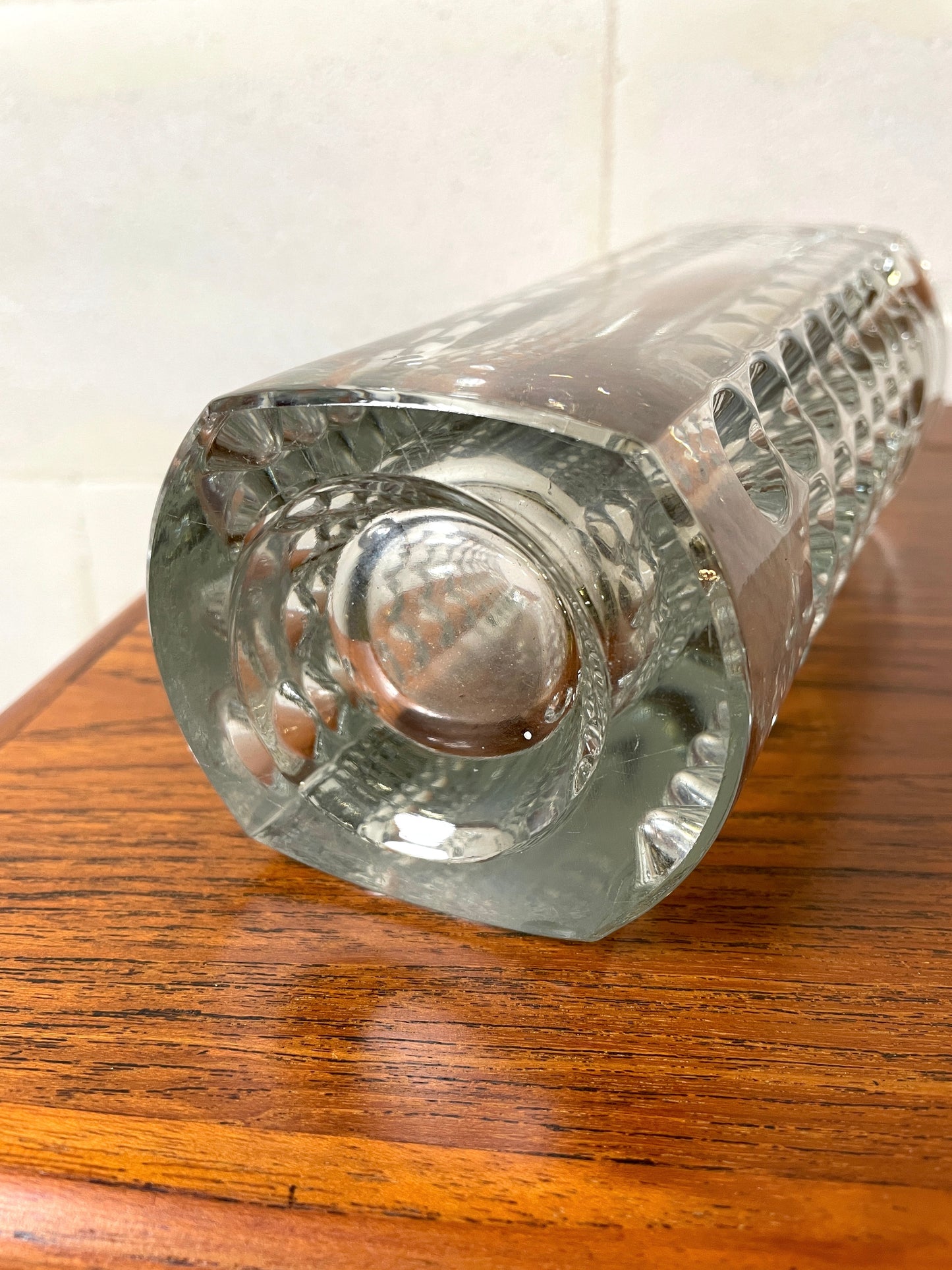 Vase en verre de Rudolph Jurnikl pour SKLO UNION ⎜ années 1960