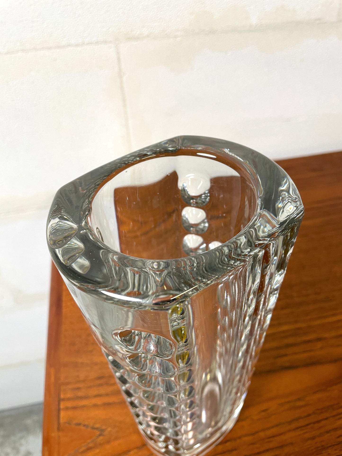 Vase en verre de Rudolph Jurnikl pour SKLO UNION ⎜ années 1960