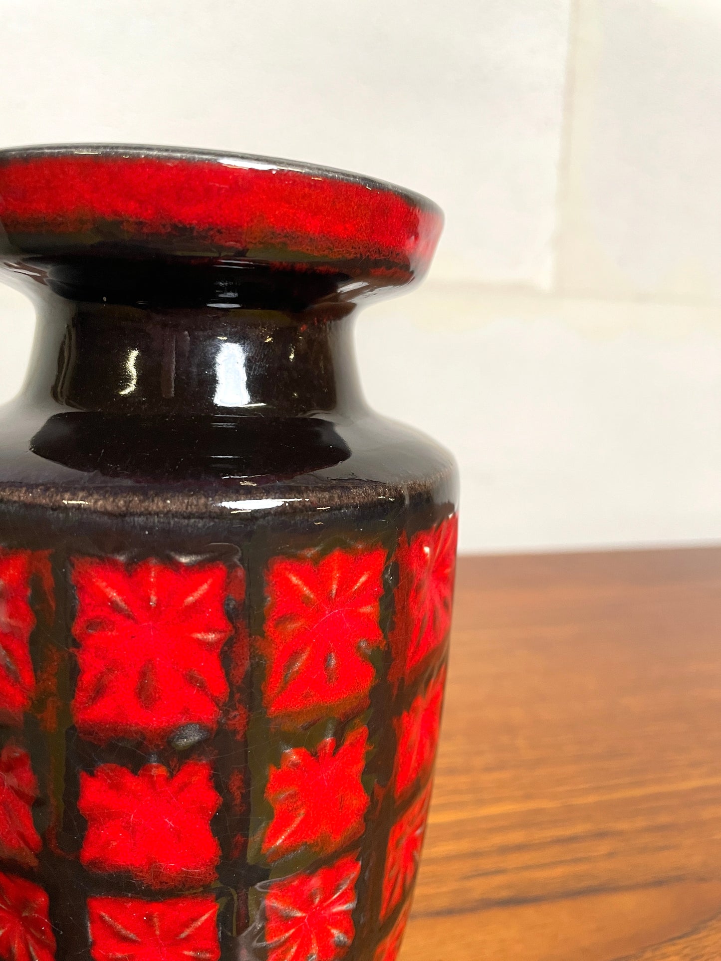 Vase Céramique Émaillée Scheurich 261-18 ⎜ années 1960