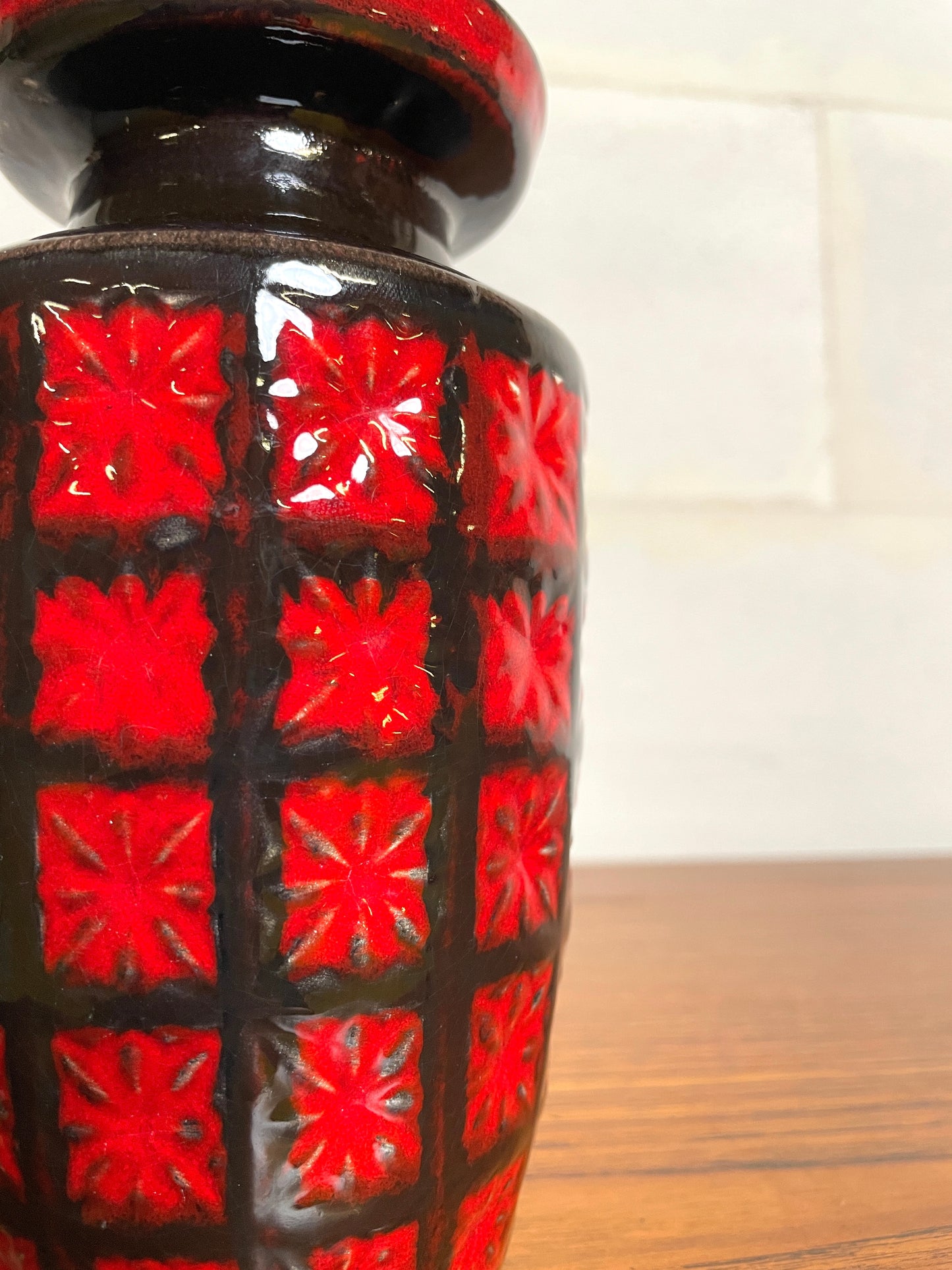 Vase Céramique Émaillée Scheurich 261-18 ⎜ années 1960