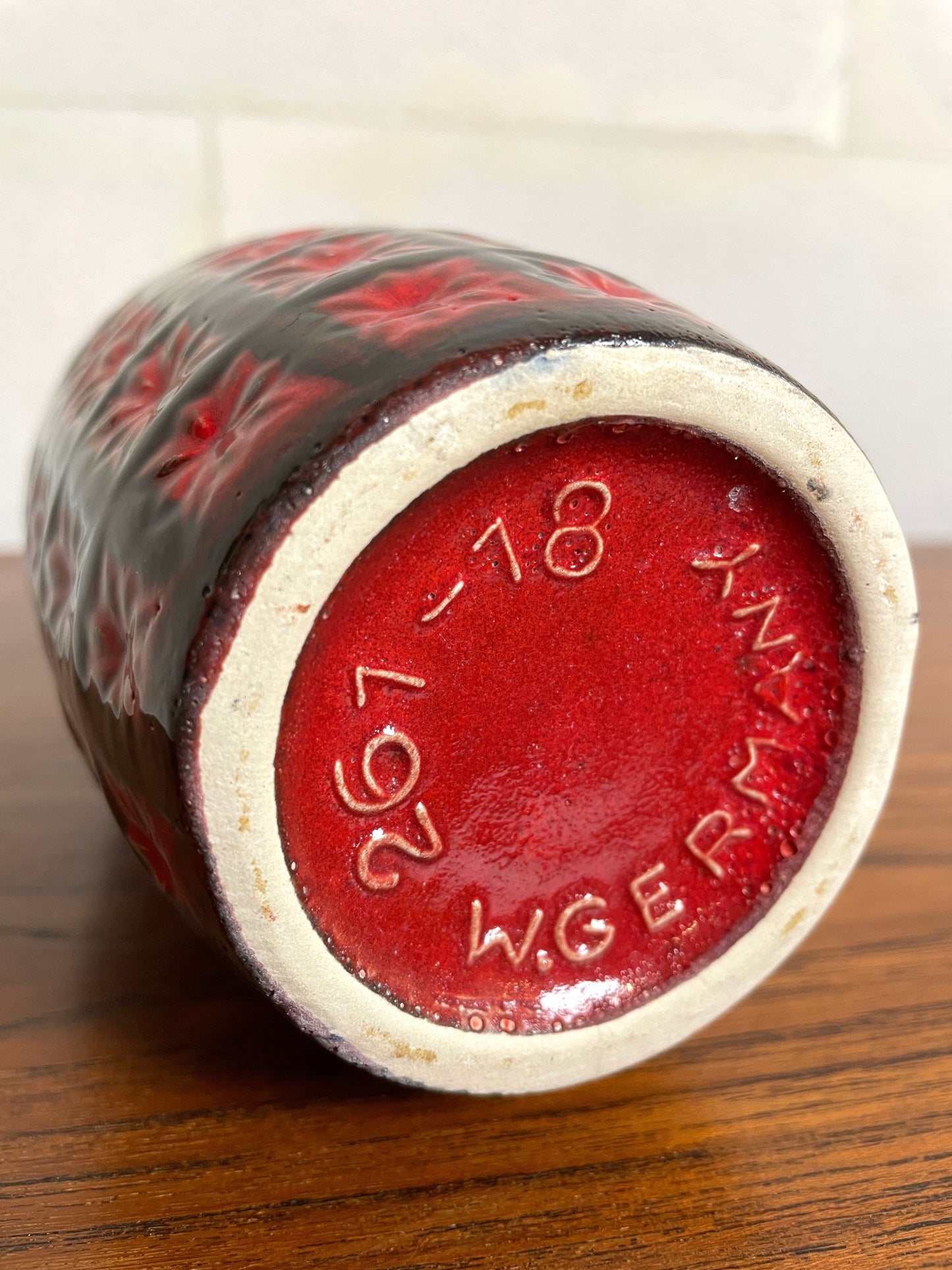 Vase Céramique Émaillée Scheurich 261-18 ⎜ années 1960
