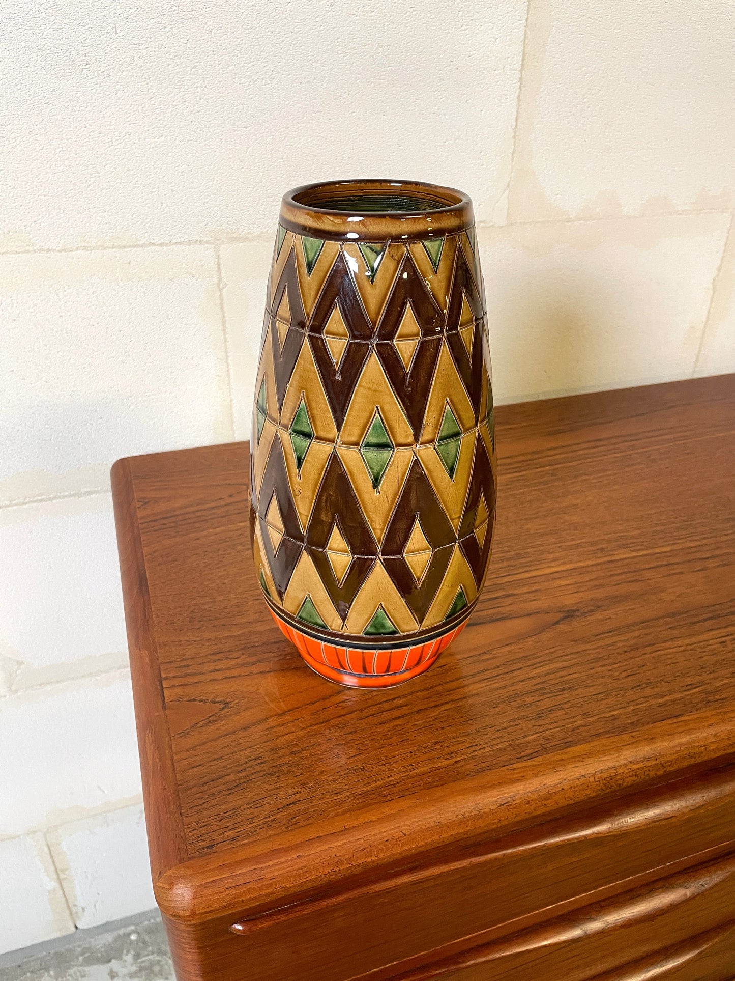 Vase en Faïence ITALY numéroté 30/556 ⎜ années 1970