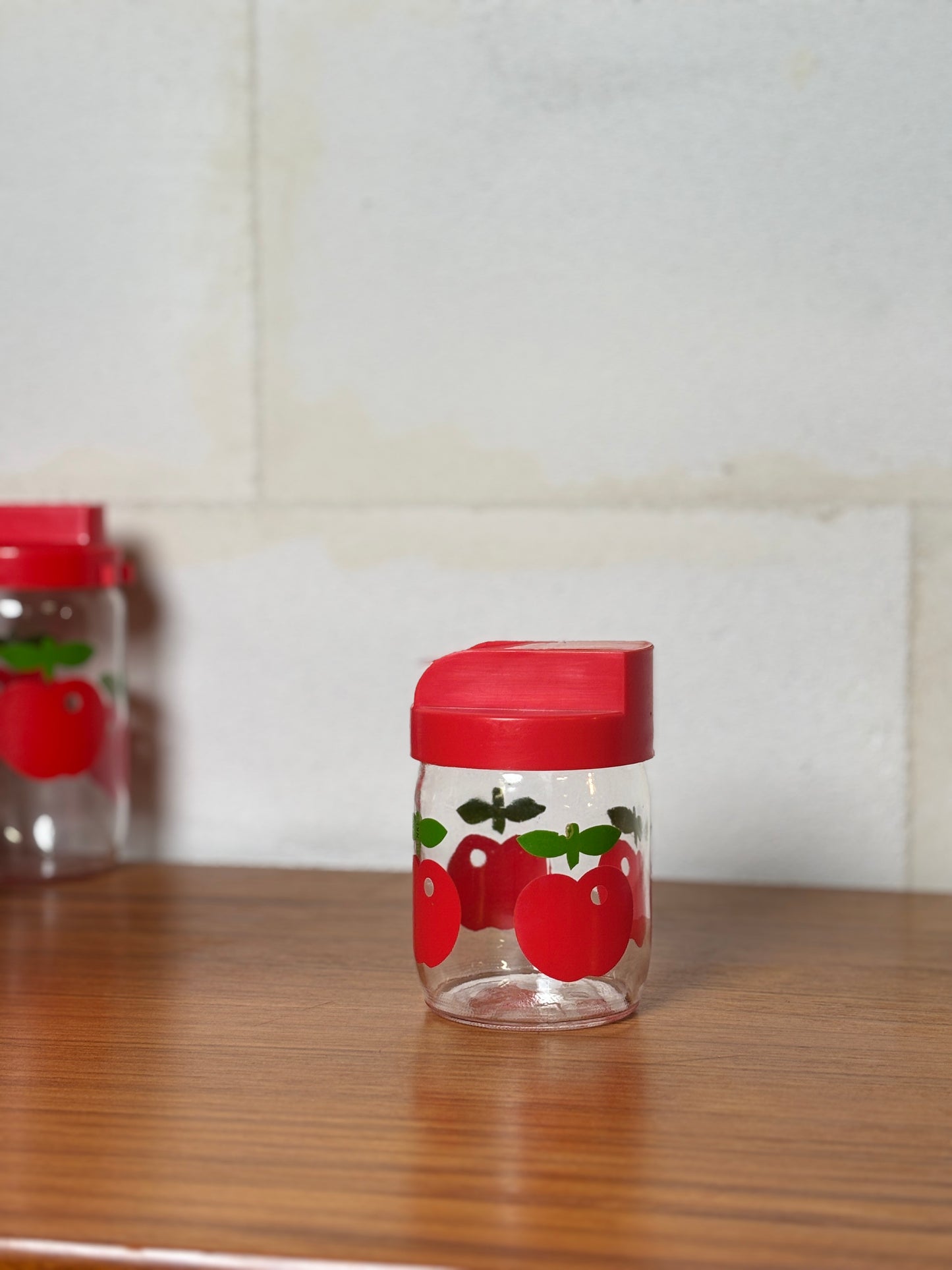 Lot motif pommes rouges Henkel I Années 70