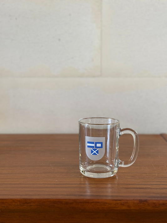 Lot de 7 Mugs Vintage Publicitaires – Mobil "Drapeaux" ⎜ Années 1970