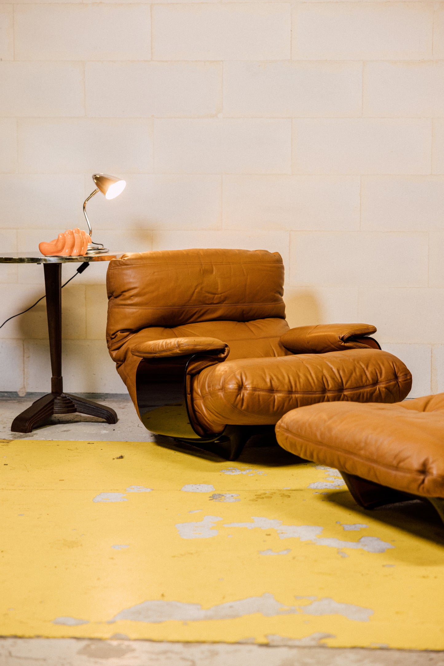 Lot de 2 fauteuils, 1 chauffeuse Marsala par Michel Ducaroy pour Ligne Roset I Années 1970