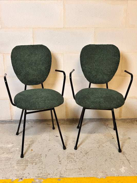Lot de 2 Chaises Jacques Hitier Vintage⎥années 50/60