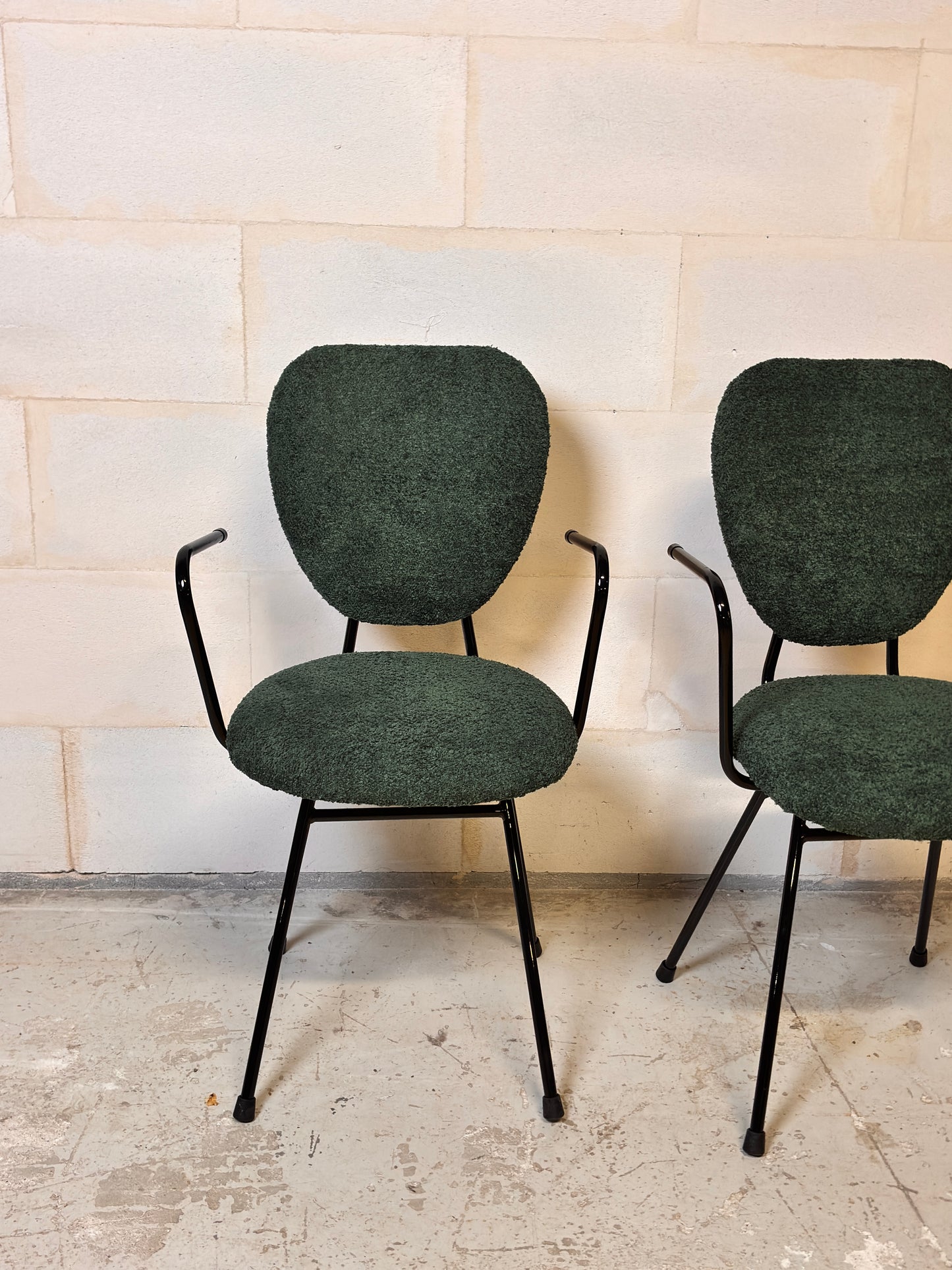 Lot de 2 Chaises Jacques Hitier Vintage⎥années 50/60