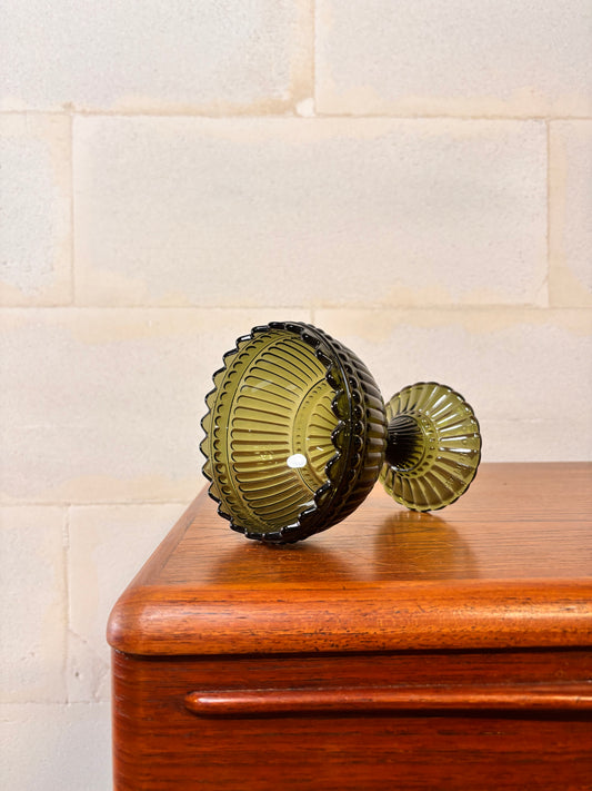 Coupe Marimekko en Verre Teinté Vert ⎥ Années 2010