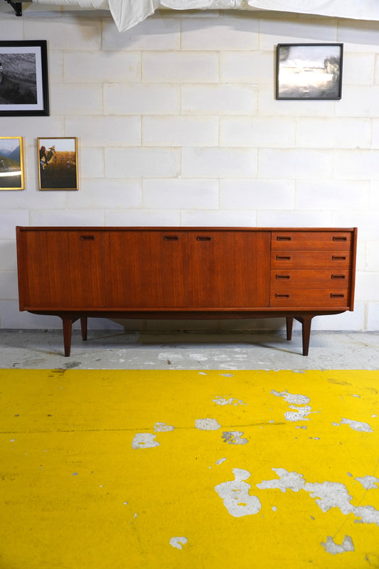 Grande enfilade vintage scandinave en teck ⎥ années 1960