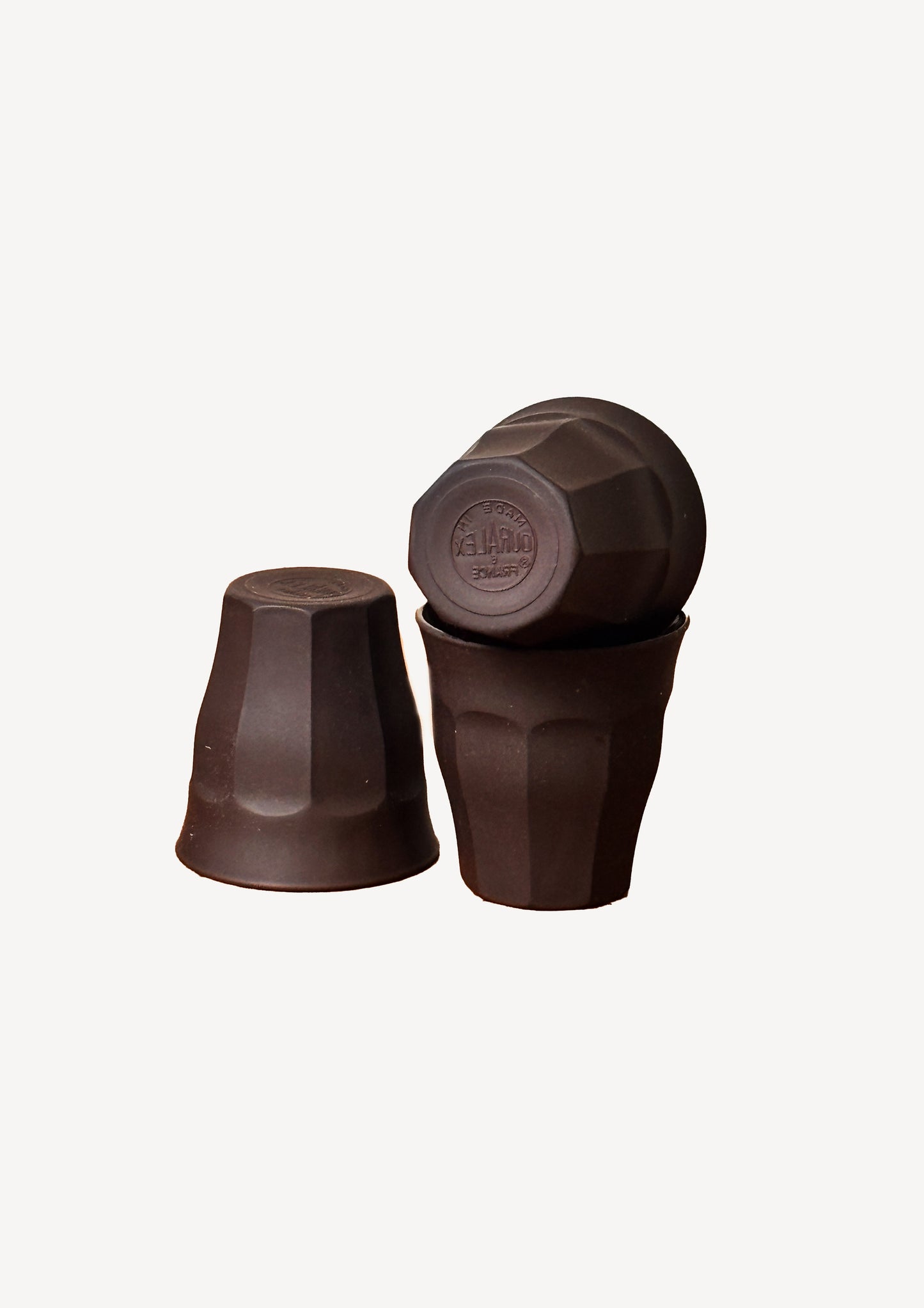 Lot 9 tasses expresso Duralex soft touch Picardie - 3 nuances