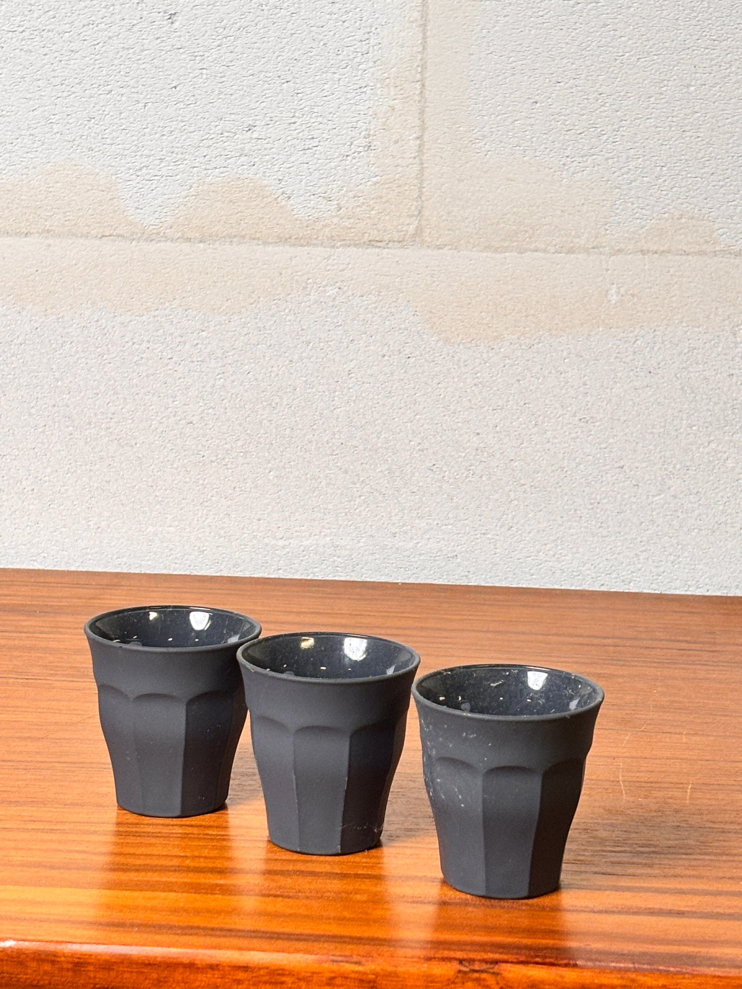Lot 9 tasses expresso Duralex soft touch Picardie - 3 nuances