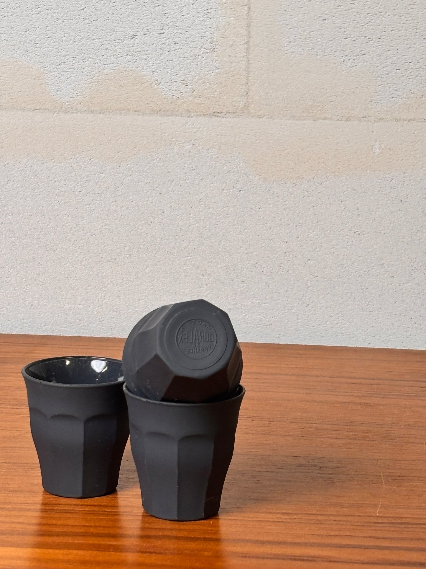 Lot 9 tasses expresso Duralex soft touch Picardie - 3 nuances