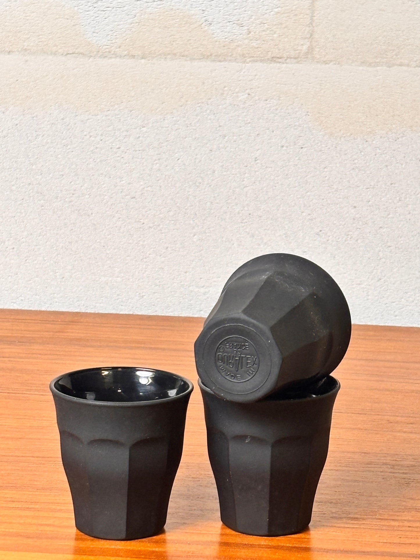 Lot 9 tasses expresso Duralex soft touch Picardie - 3 nuances