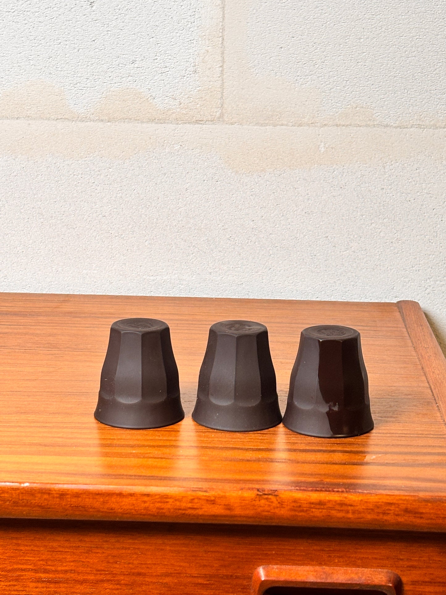 Lot 9 tasses expresso Duralex soft touch Picardie - 3 nuances