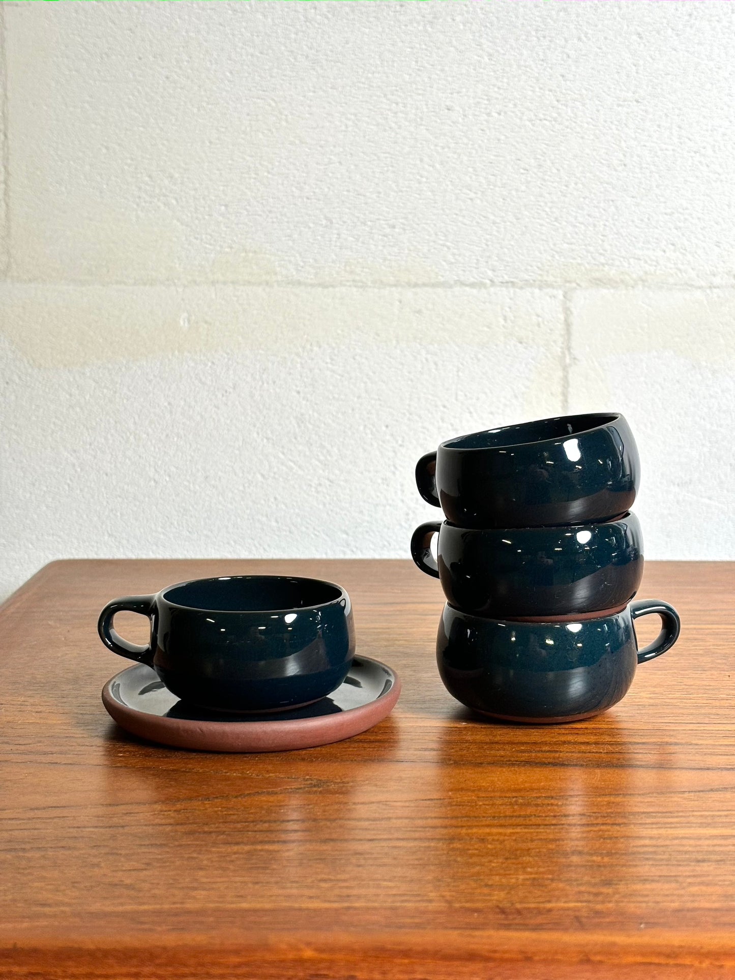 Lot de 4 Tasses à café Habitat Sylvie⎜années 2000