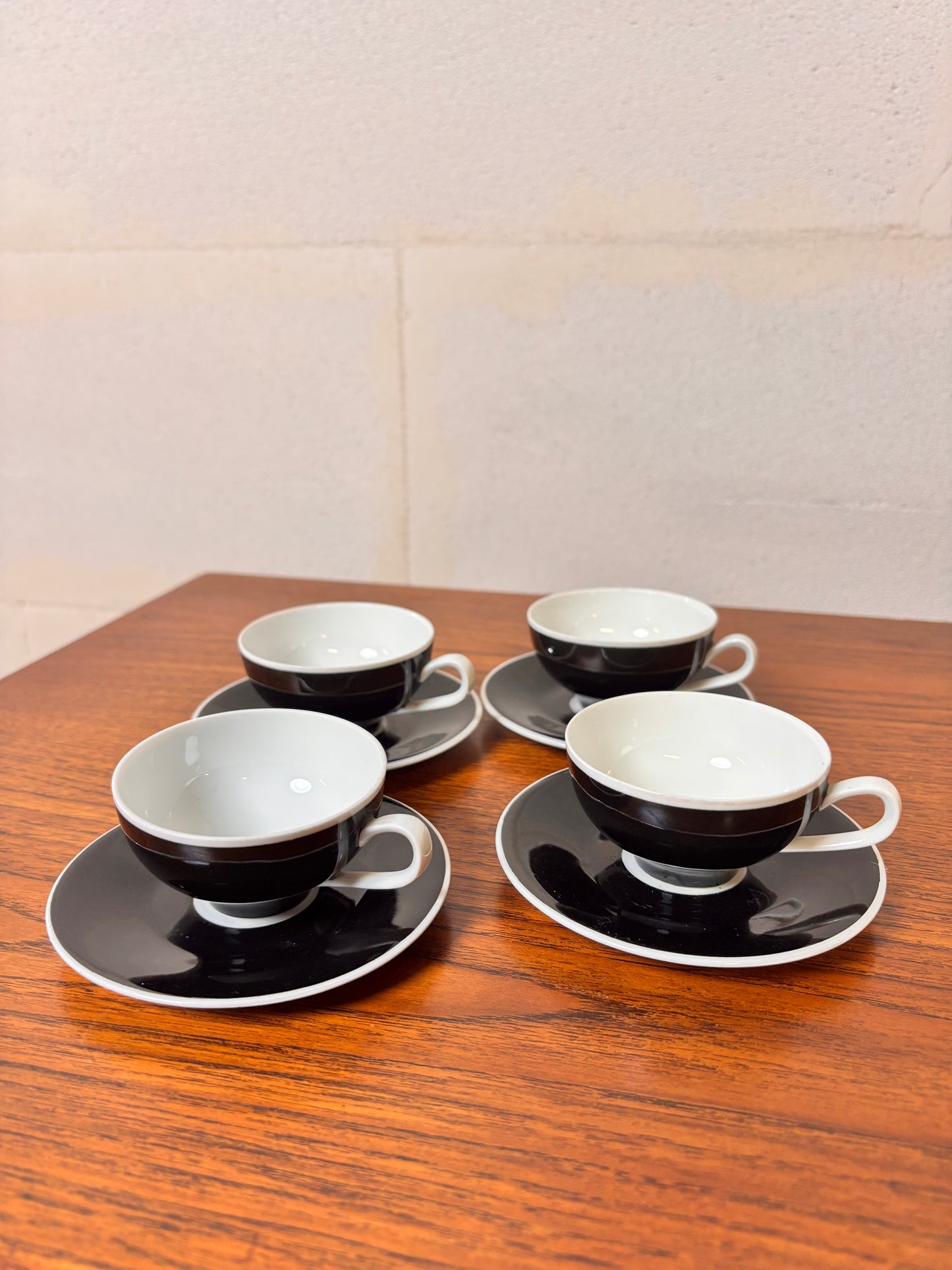 Ensemble Tasses et Sucrier en porcelaine Zeh Scherzer Bavaria ⎥ Années 1960