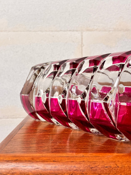 Vase Luminarc par JG Durand 3 pans Bicolore - Années 1970