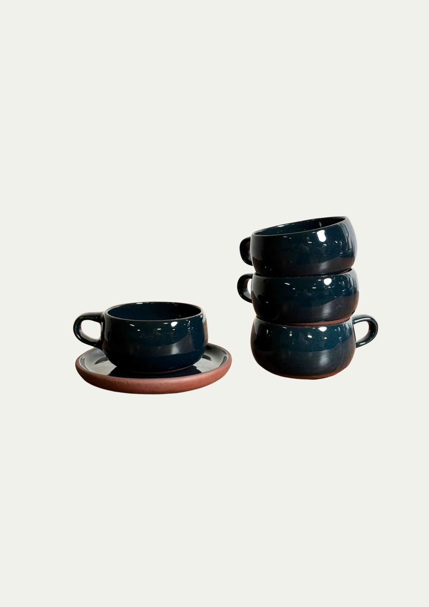 Lot de 4 Tasses à café Habitat Sylvie⎜années 2000
