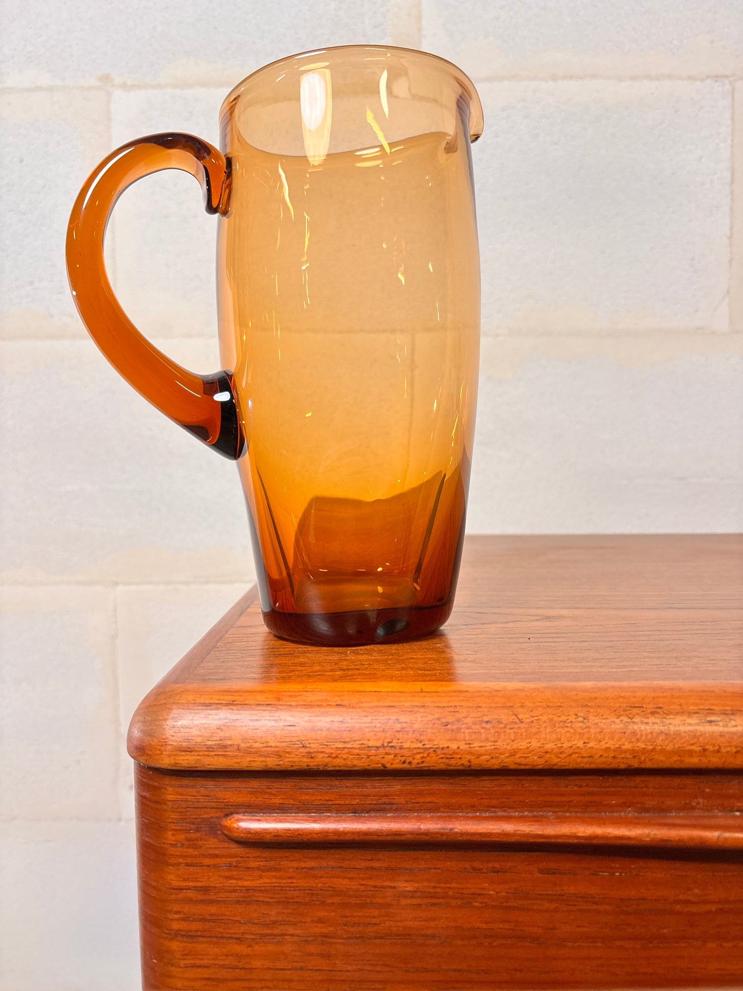 Piechet en Verre Ambré Soufflé Vintage ⎥ années 1960/70