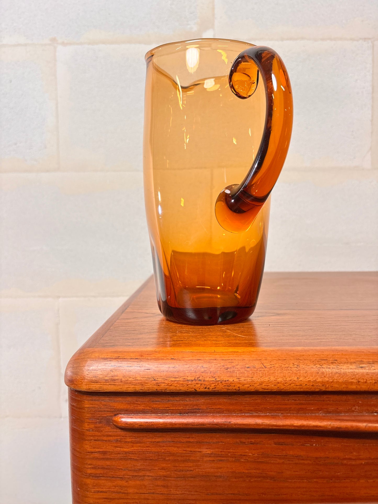 Piechet en Verre Ambré Soufflé Vintage ⎥ années 1960/70