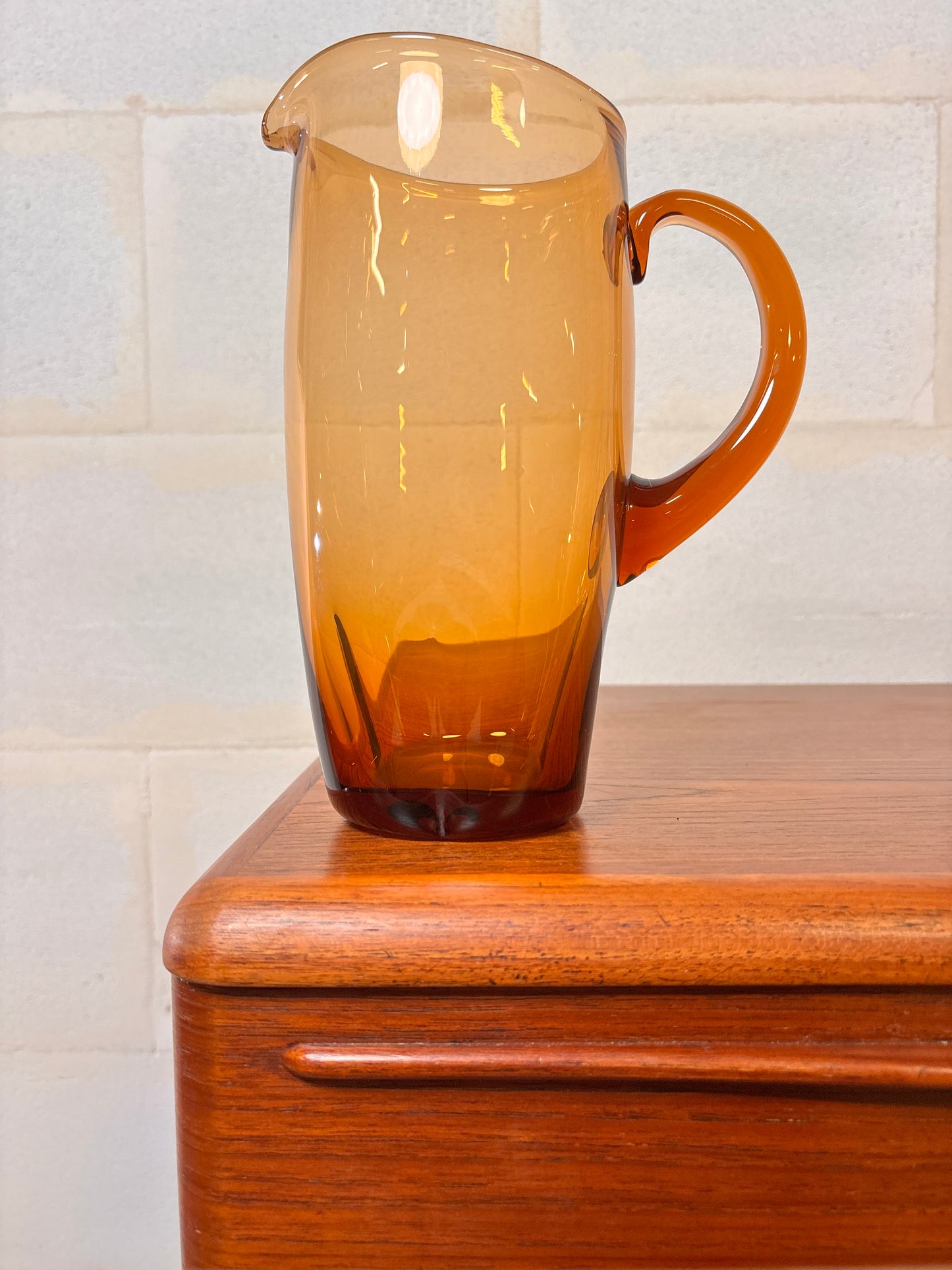 Piechet en Verre Ambré Soufflé Vintage ⎥ années 1960/70