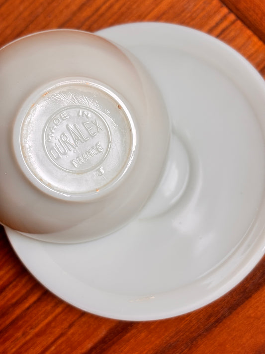 Tasse et Soucoupe Duralex Vintage Beige ⎥ années 1960/70