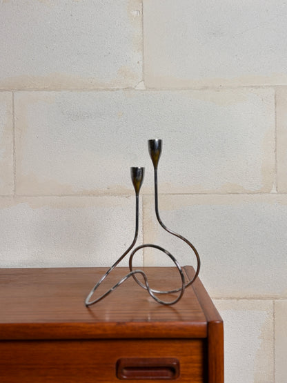 Bougeoir 2 têtes spirale Black+Blum