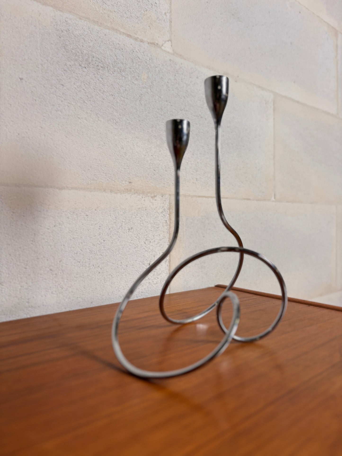 Bougeoir 2 têtes spirale Black+Blum