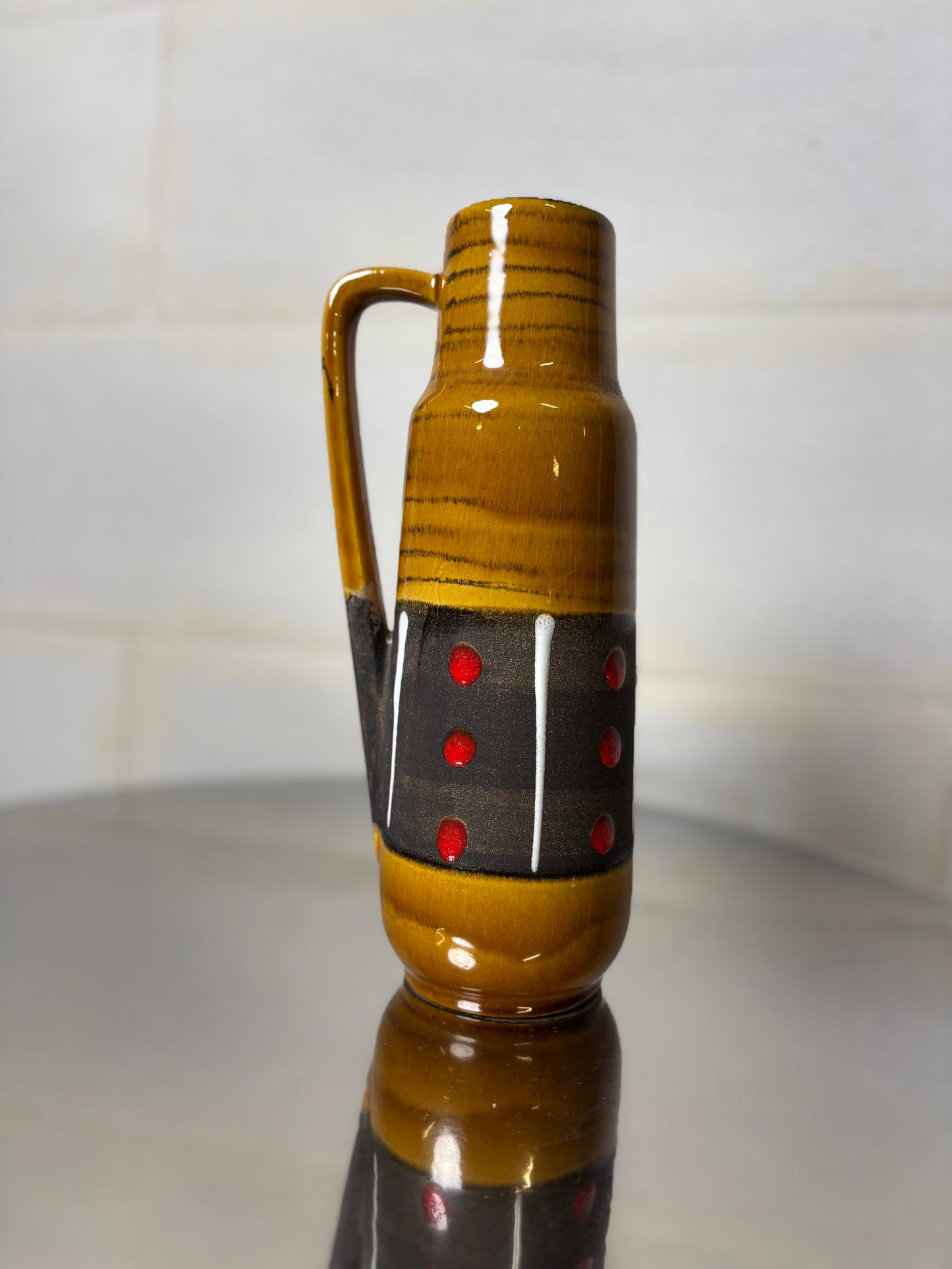 Vase Cruche en Céramique Scheurich 275-28 West Germany ⎜ Années 1960/70