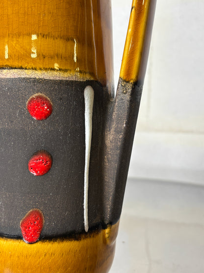 Vase Cruche en Céramique Scheurich 275-28 West Germany ⎜ Années 1960/70