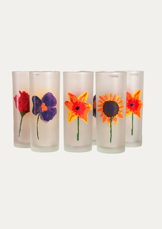 Lot 6 verres Tumbler Laguna I Années 70