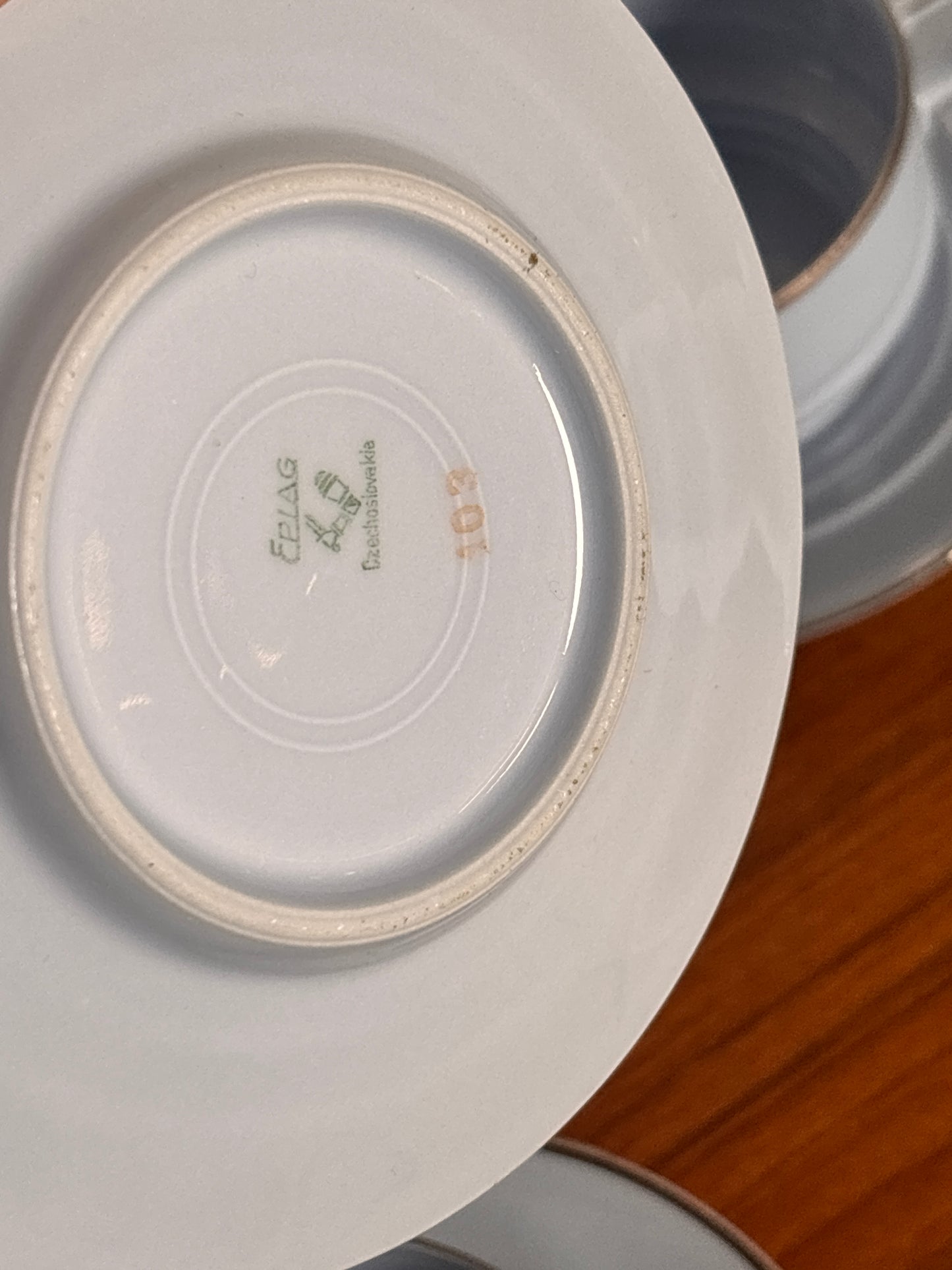 Service à café Art Déco en porcelaine tchécoslovaque