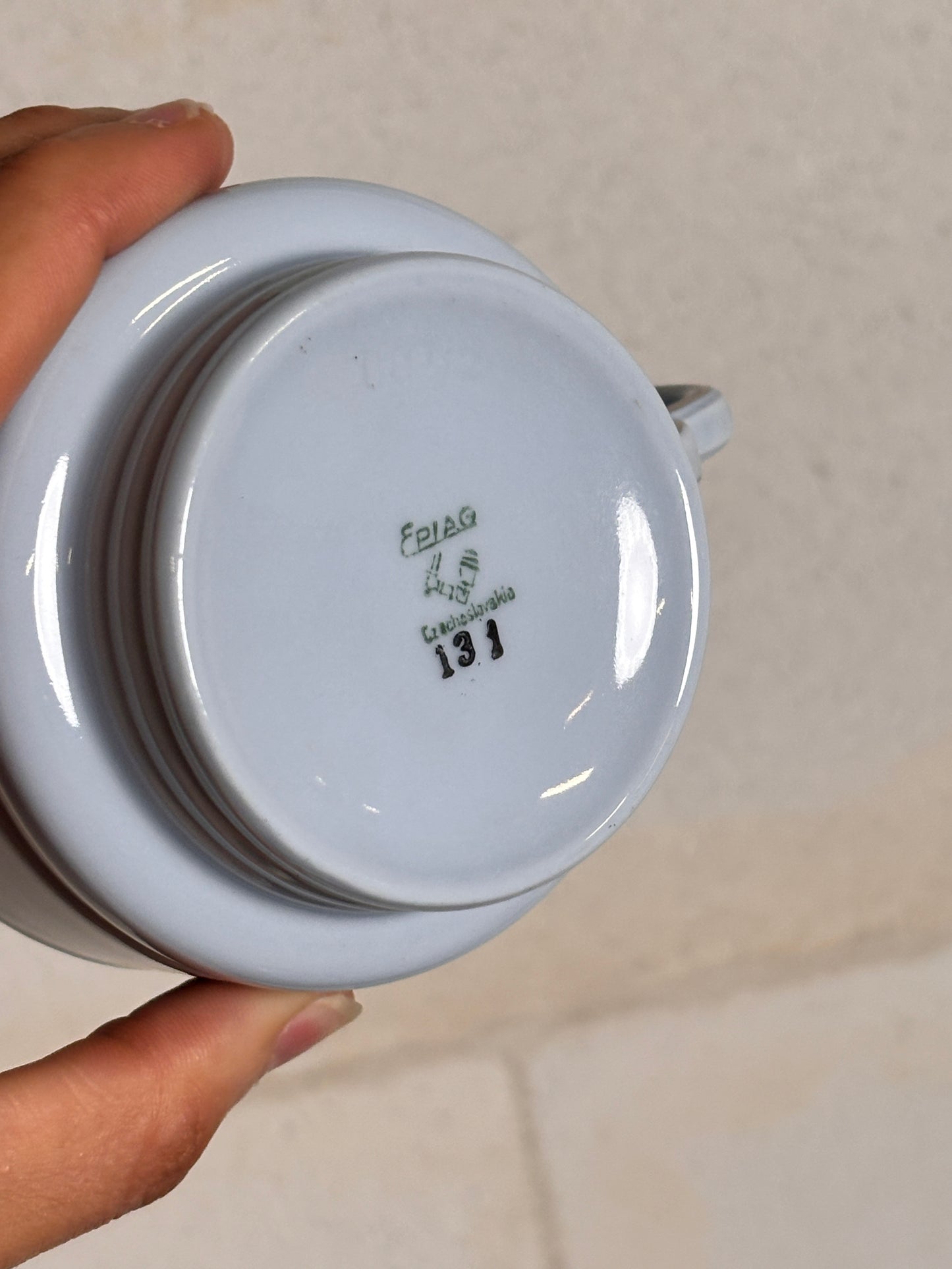 Service à café Art Déco en porcelaine tchécoslovaque