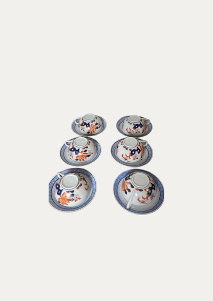 Lot 6 tasses et sous tasses porcelaine chinoise