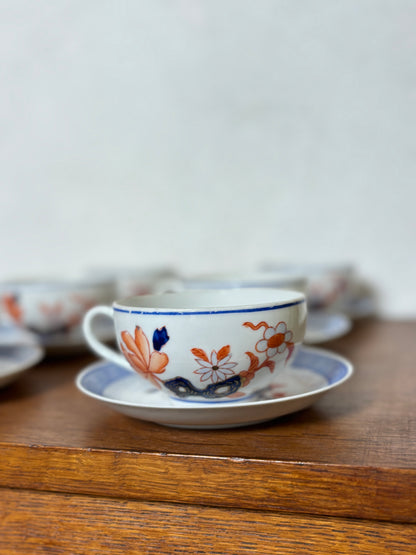 Lot 6 tasses et sous tasses porcelaine chinoise