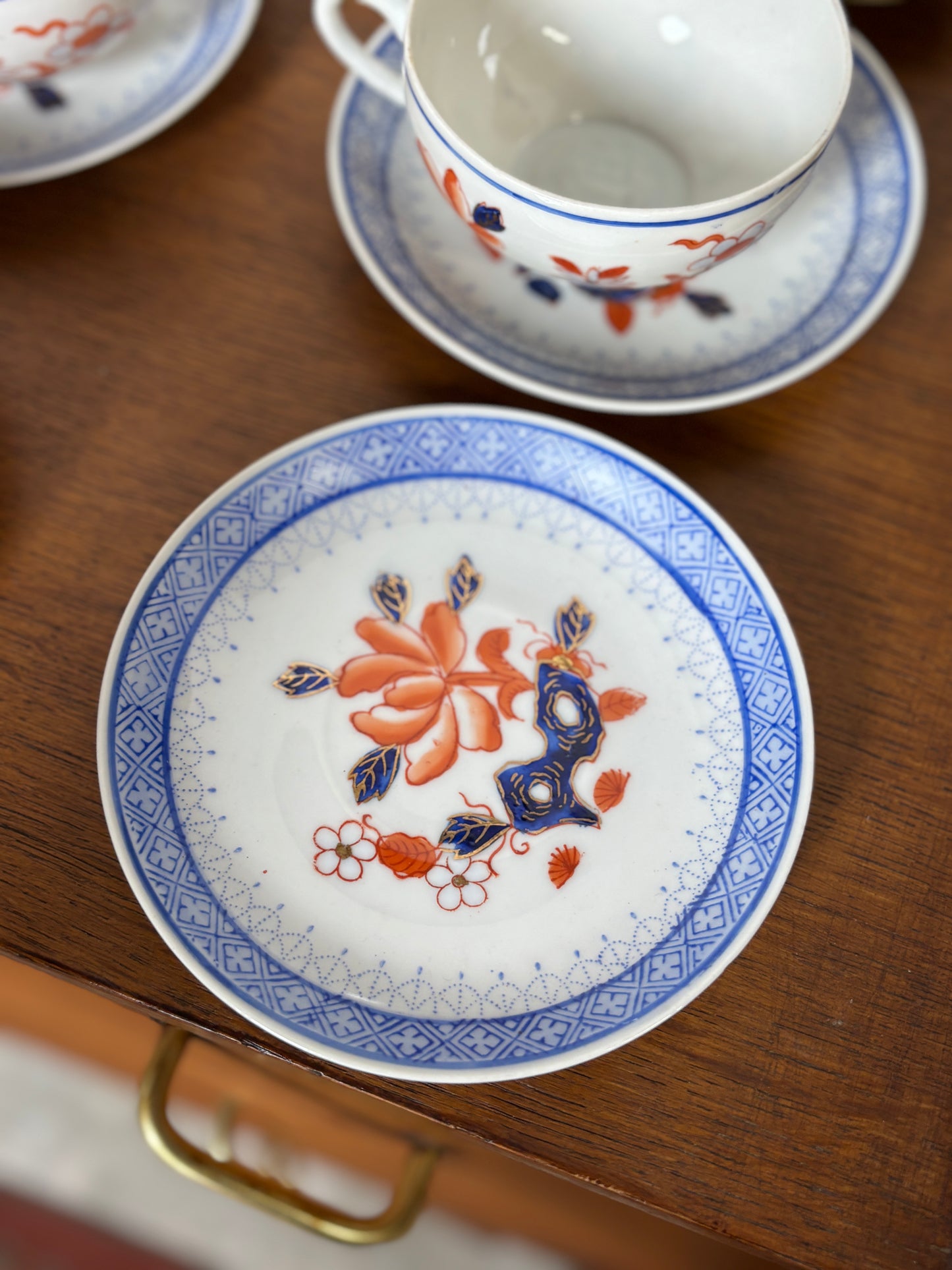 Lot 6 tasses et sous tasses porcelaine chinoise