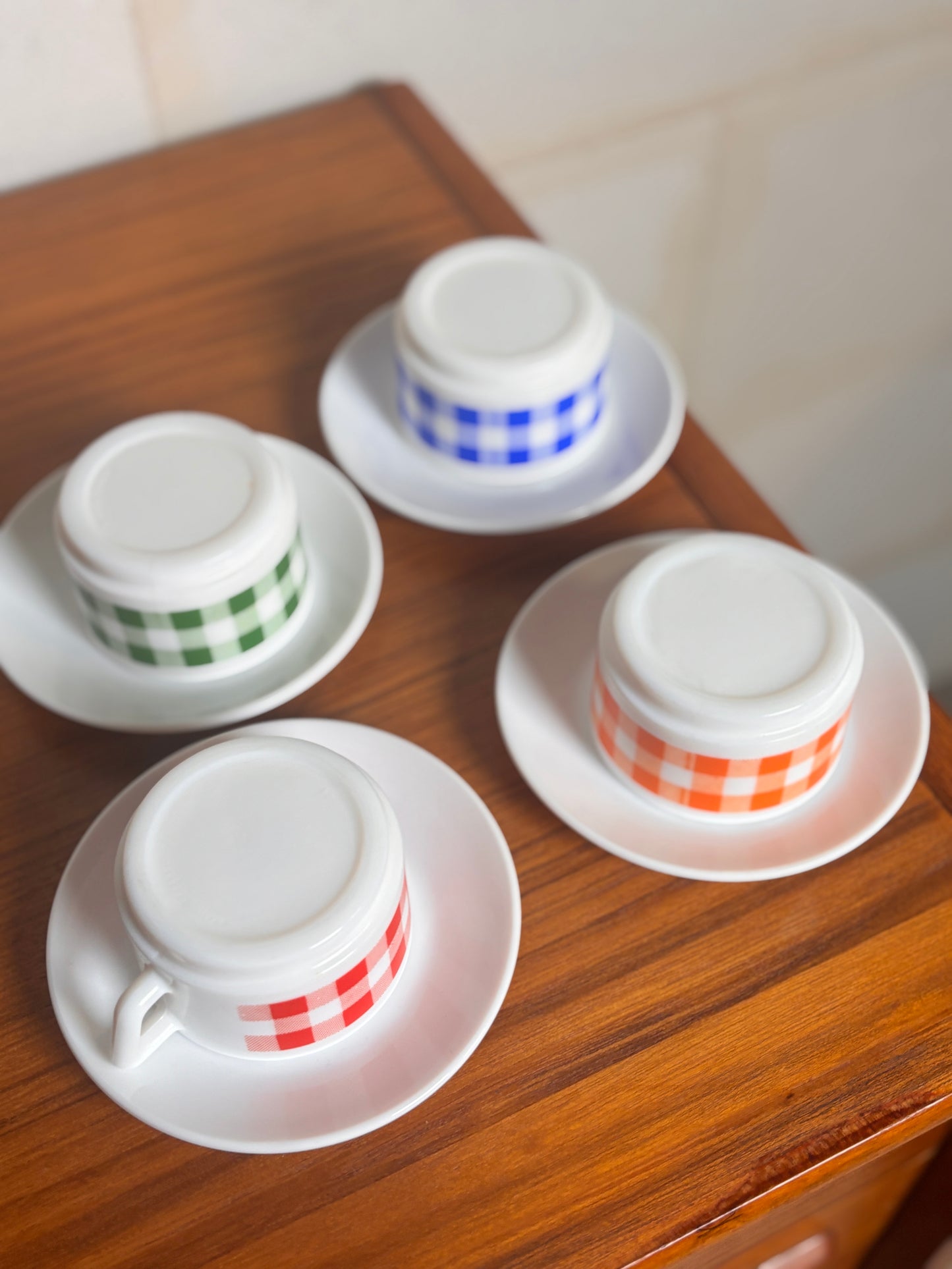 Service à café Arcopal "Vichy" I Années 80