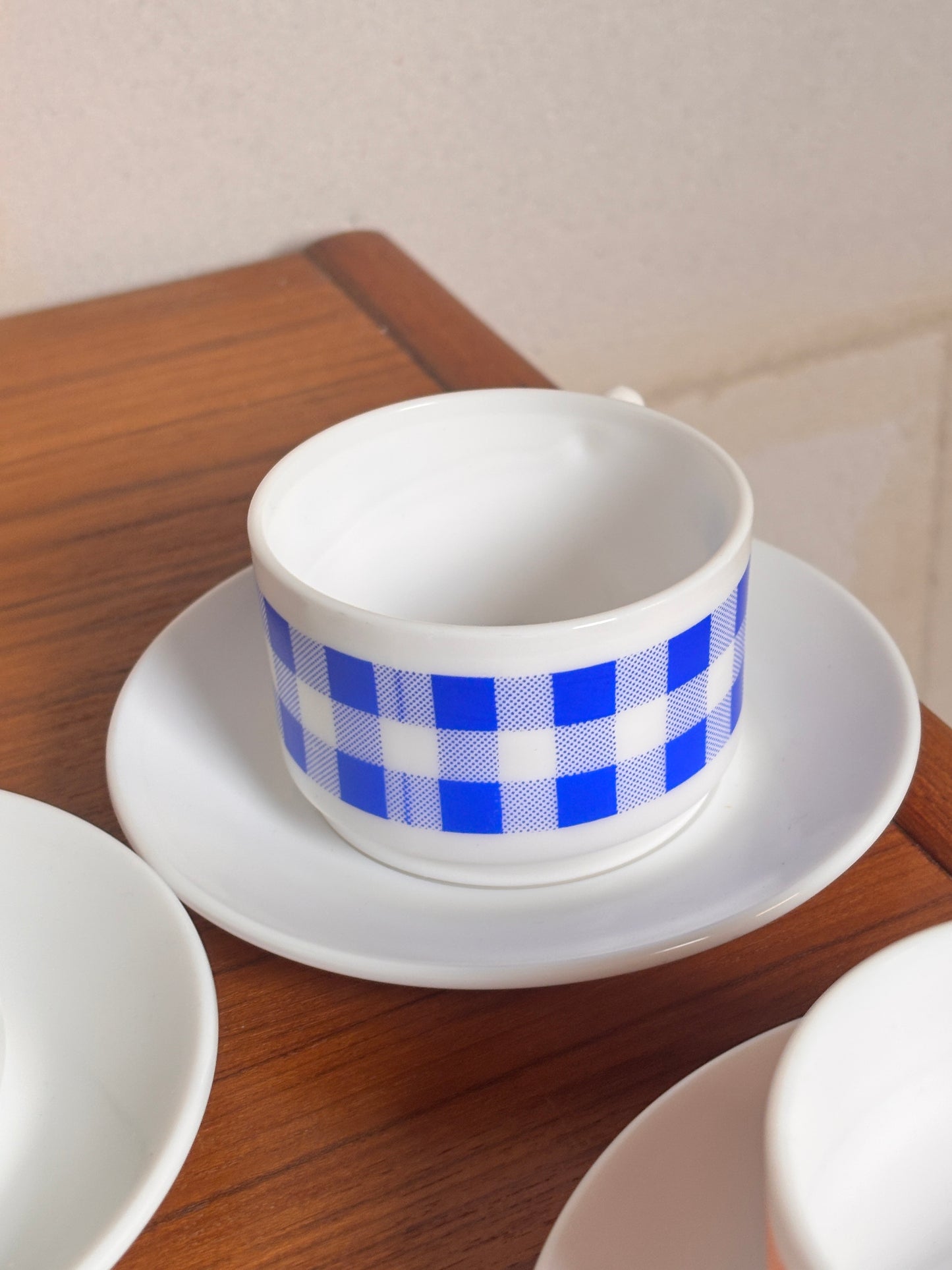 Service à café Arcopal "Vichy" I Années 80