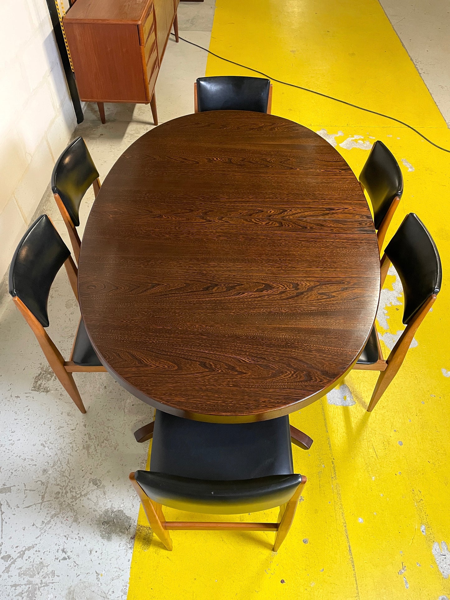 Large Table signed Baumann in Rio Rosewood ⎜ 1960s