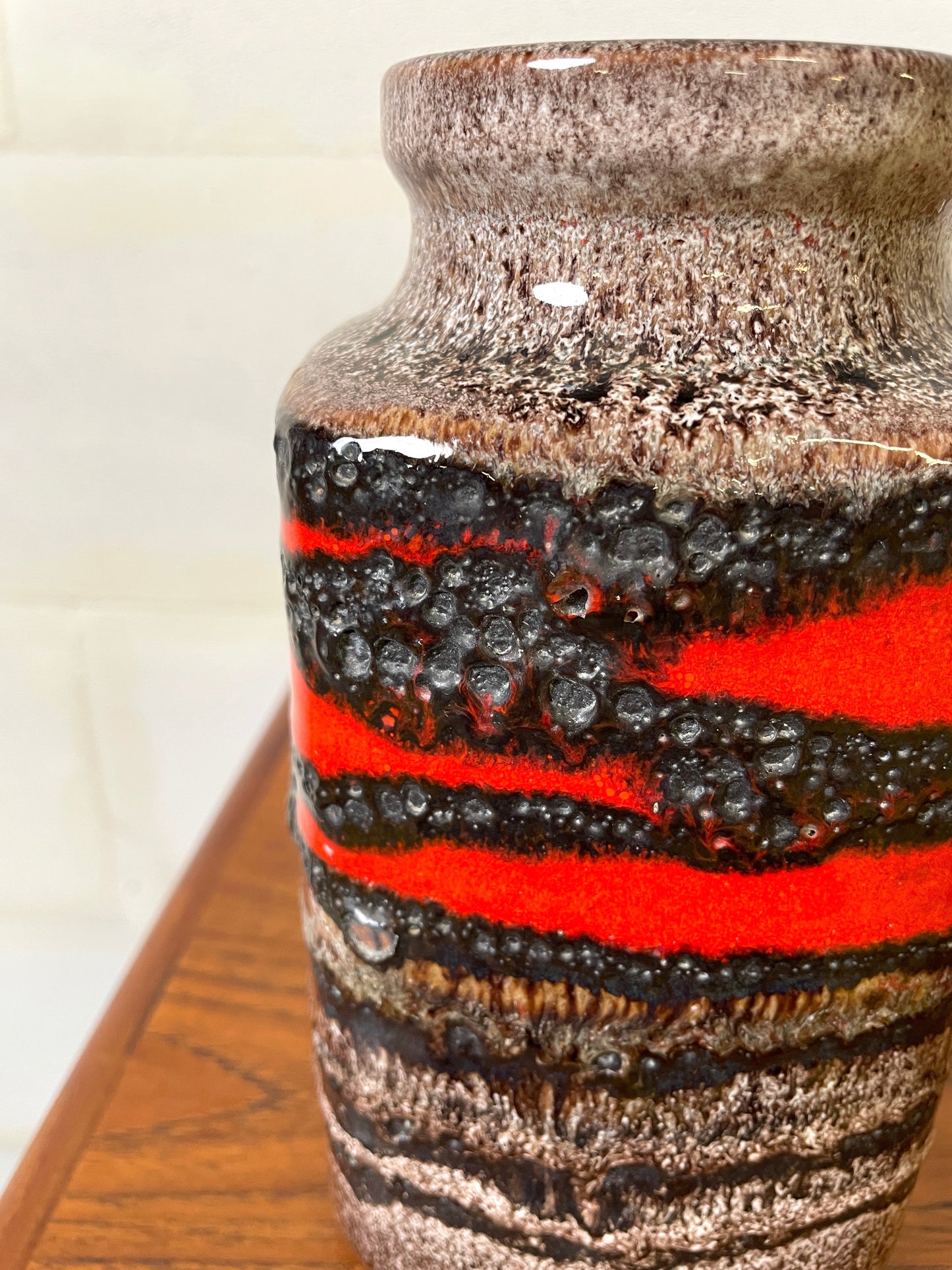 Big Lava Ceramic Vase by Scheurich ⎜ 1960s