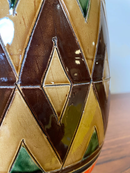 ITALY Earthenware Vase numbered 30/556 ⎜ 1970s