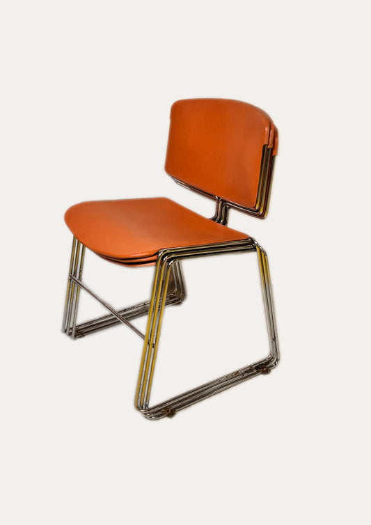 Lot de 3 Chaises Max Stacker pour Steelcase STRAFOR⎥années 1980