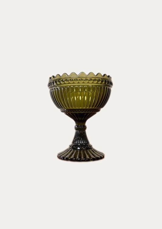 Coupe Marimekko en Verre Teinté Vert ⎥ Années 2010