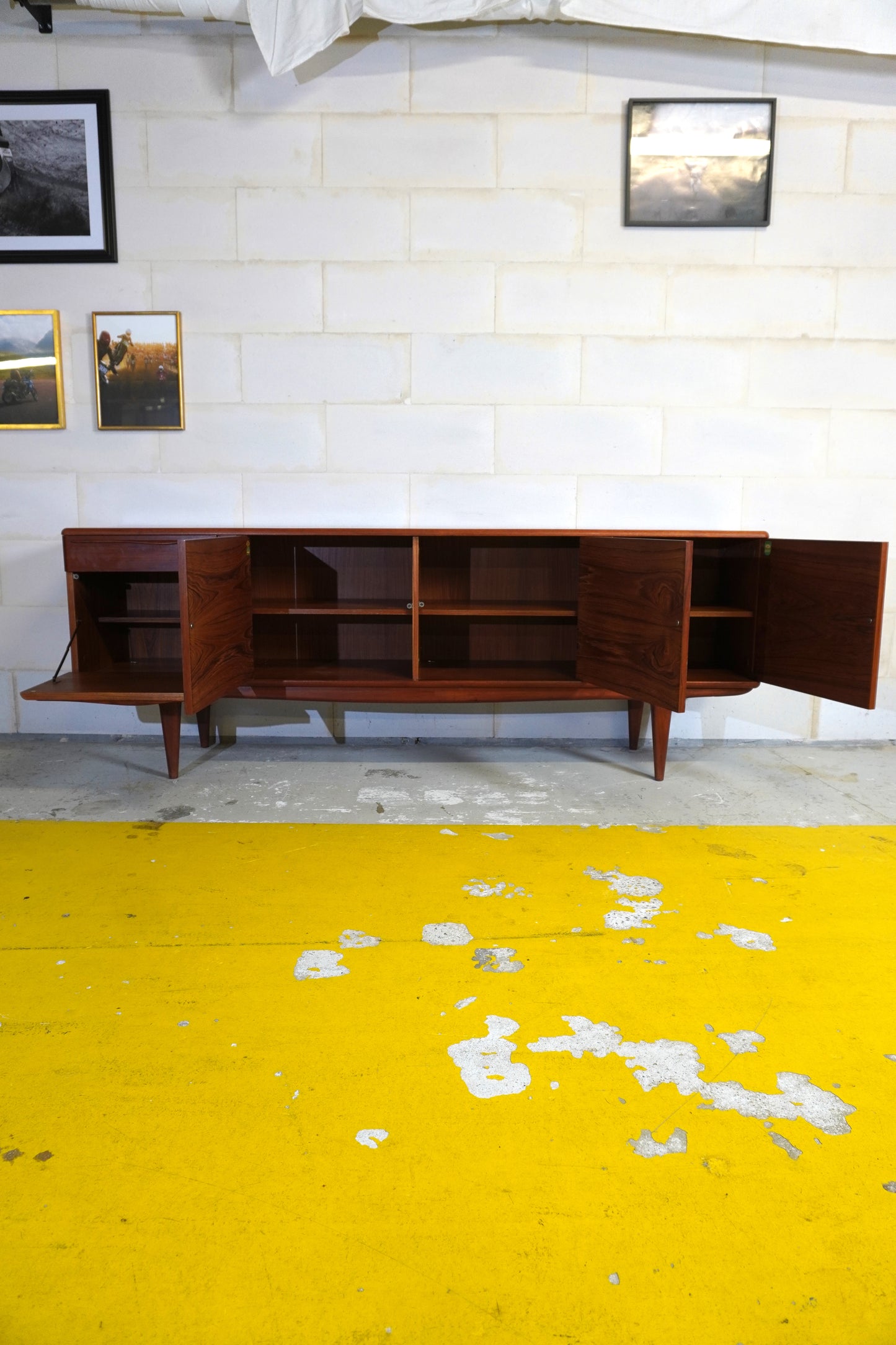 Enfilade en bois palissandre de Rio scandinave SRM ⎜année 1963