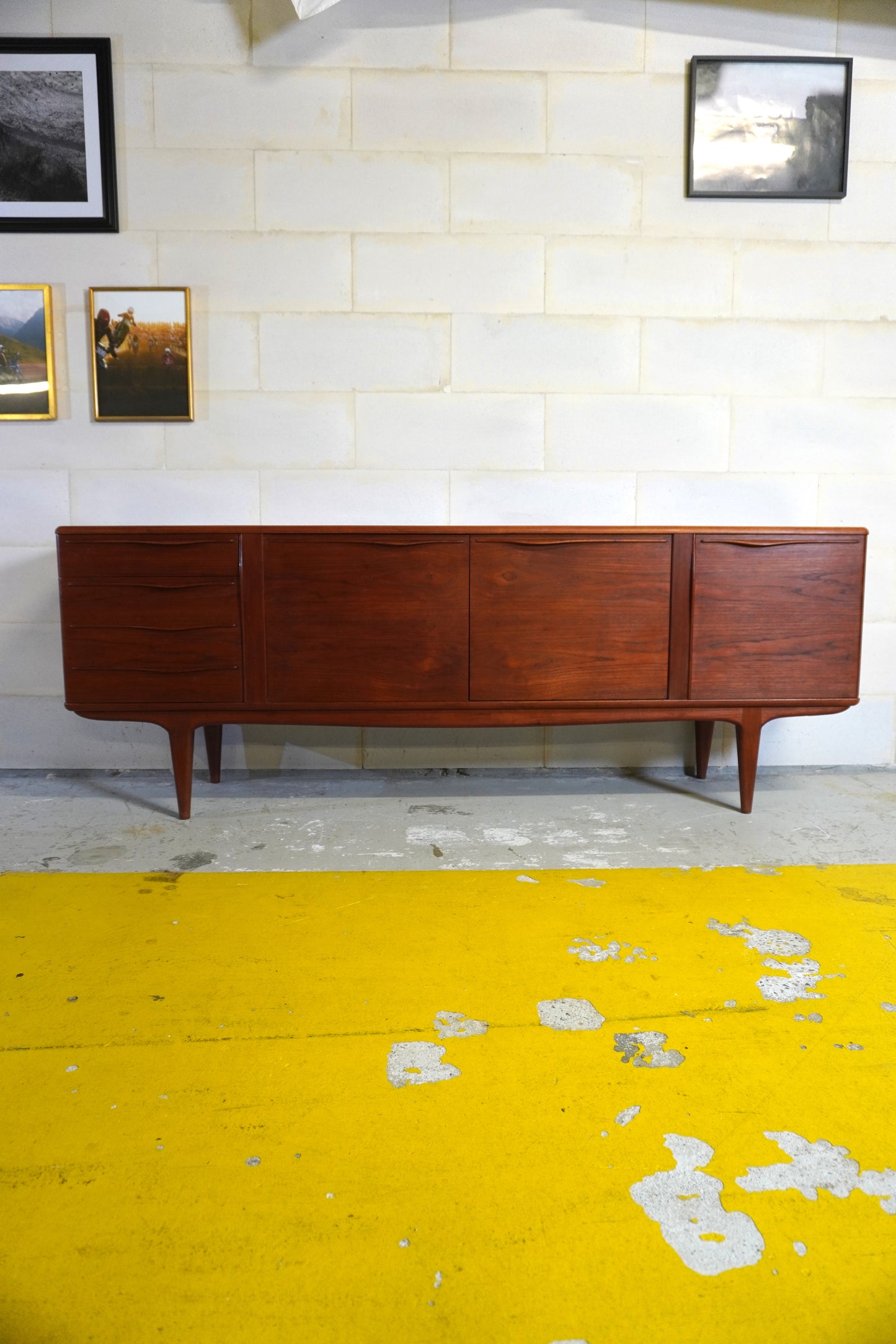 Enfilade en bois palissandre de Rio scandinave SRM ⎜année 1963